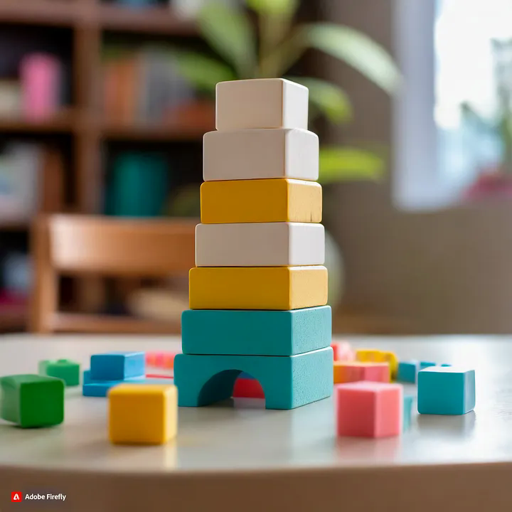 building blocks build a tower